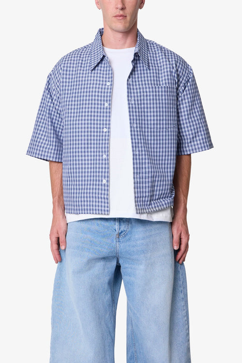 Camisa Para Usar Por Encima de Popelín - Azul