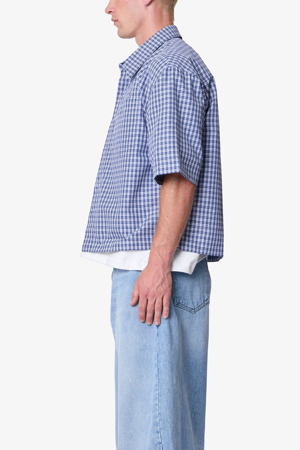 Camisa Para Usar Por Encima de Popelín - Azul