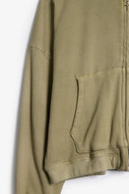 Sudadera con Capucha Térmica de Doble Capa - Oliva Lavado