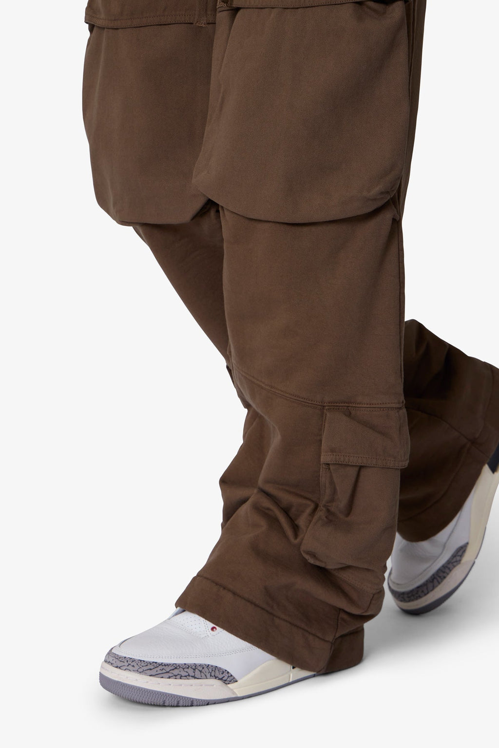 Pantalón de Sudadera con Cargos Frontales - Oliva
