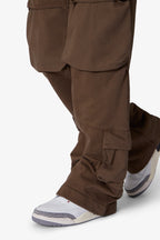 Pantalón de Sudadera con Cargos Frontales - Oliva