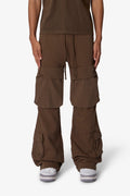 Pantalón de Sudadera con Cargos Frontales - Oliva