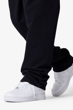 Pantalón de Franela Básico Pesado Holgado - Negro