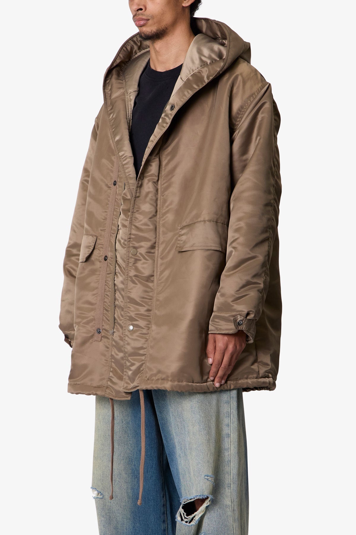 Megaparka Jacket con Capucha - Color Canela