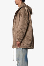 Megaparka Jacket con Capucha - Color Canela