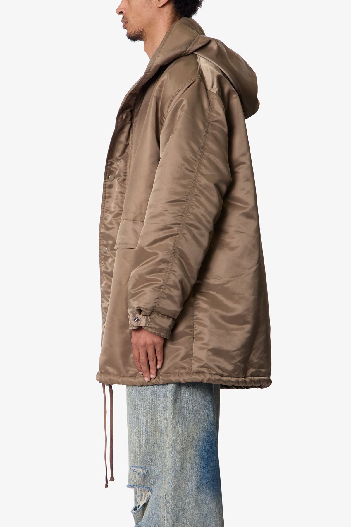 Megaparka Jacket con Capucha - Color Canela