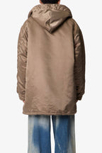 Megaparka Jacket con Capucha - Color Canela
