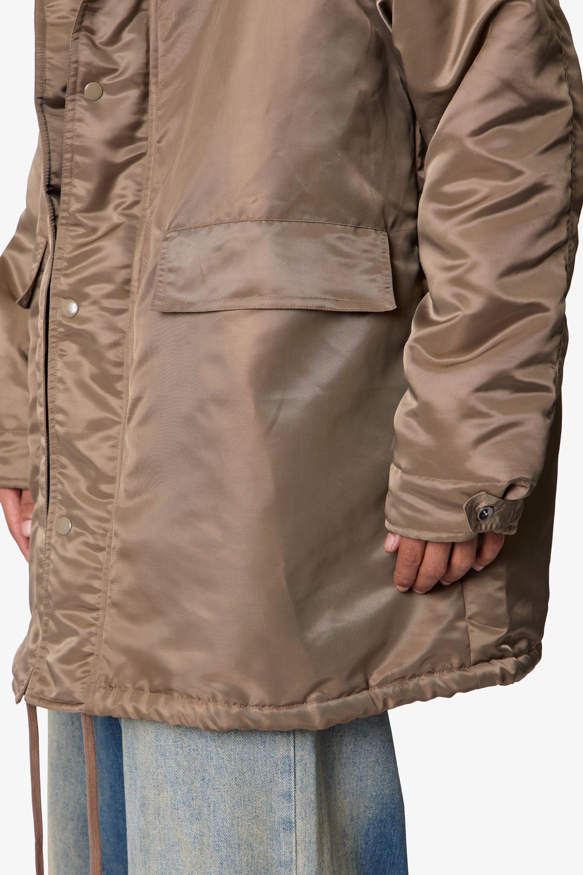 Megaparka Jacket con Capucha - Color Canela