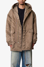 Megaparka Jacket con Capucha - Color Canela