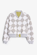 Chaqueta Bomber con Efecto Sobrelavado Reversible - Verde Oliva