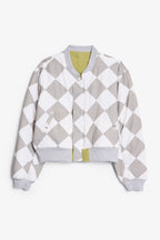 Chaqueta Bomber con Efecto Sobrelavado Reversible - Verde Oliva