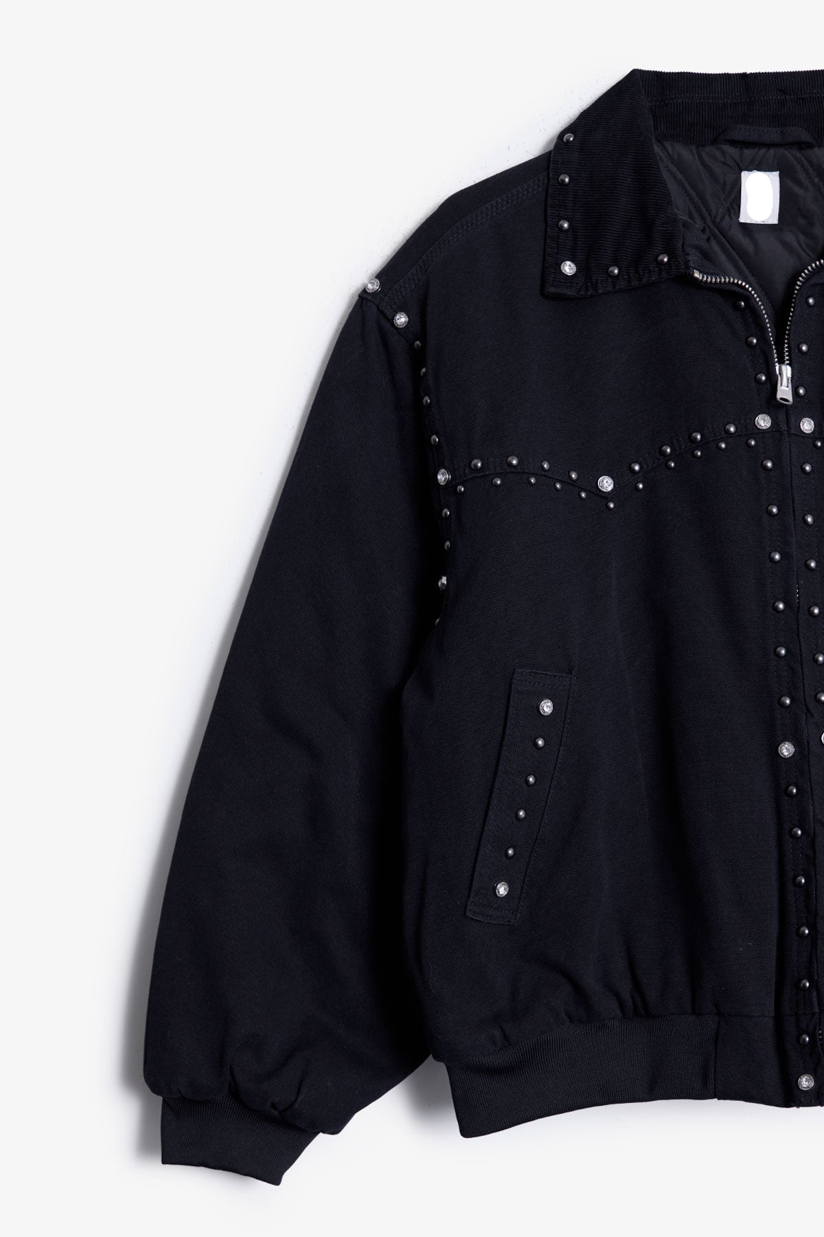 Chaqueta de Trabajo con Remaches - Negro Lavado