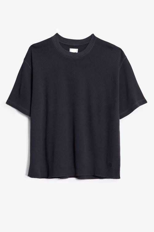 Camiseta térmica de manga corta - Negra lavada