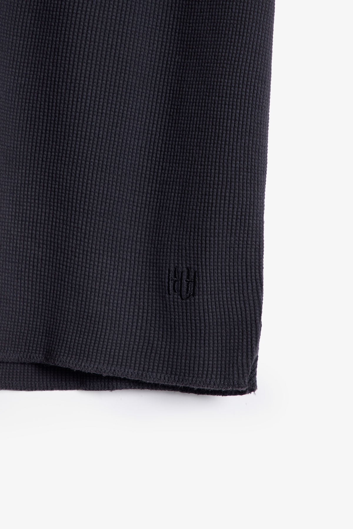 Camiseta térmica de manga corta - Negra lavada