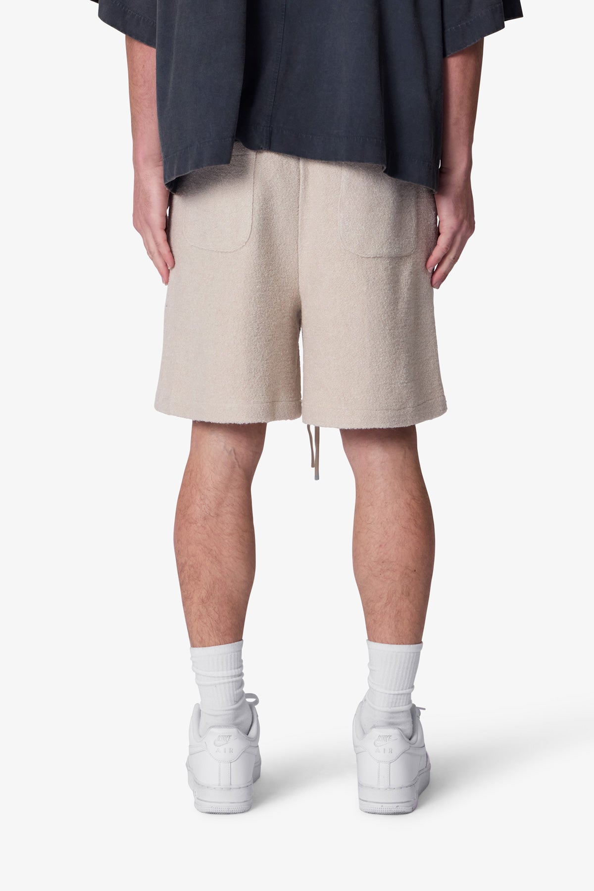 Bermudas Deportivas Rayadas de Tricot - Marrón Tostado